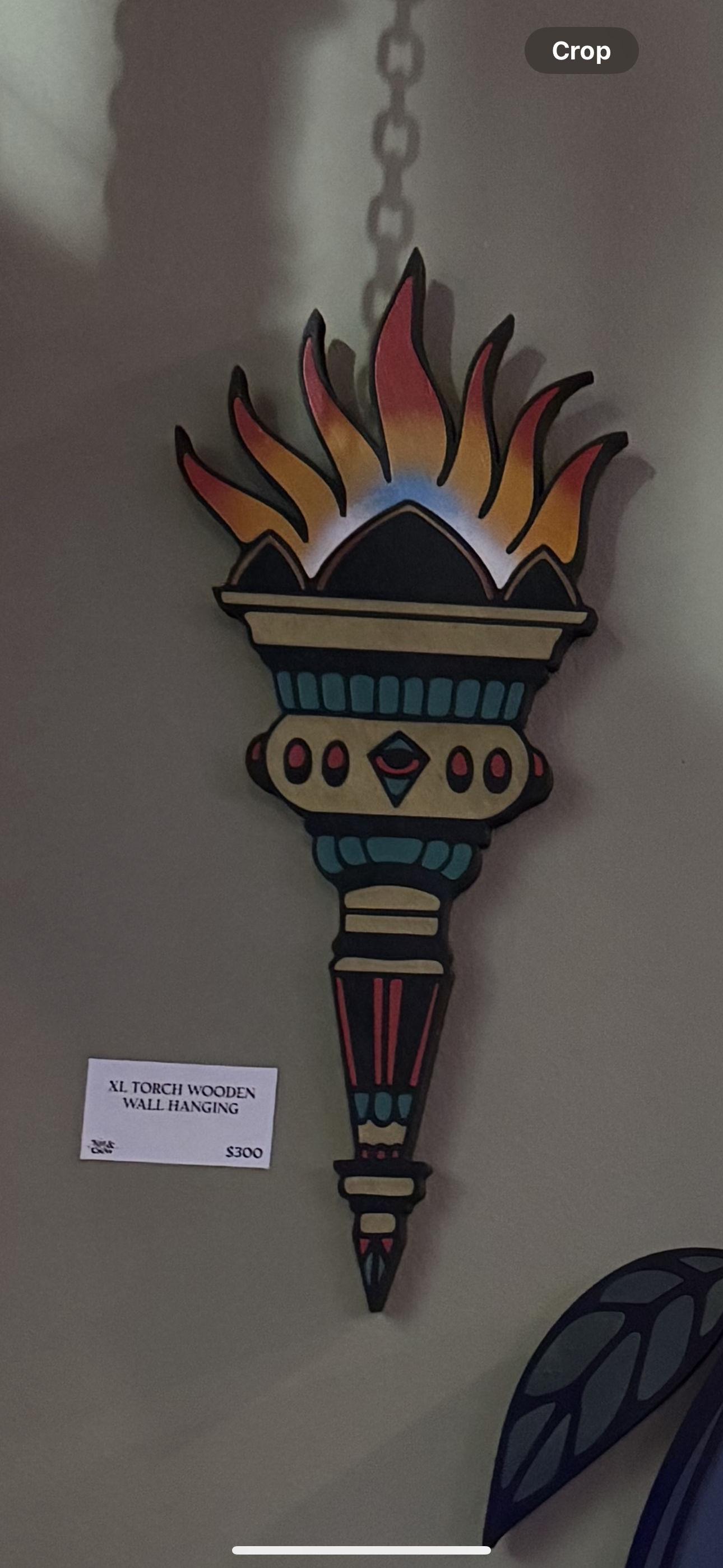 XL Torch Wooden Wall Hanging