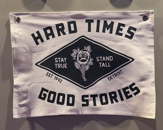 XL Canvas Banner “Hard Times”