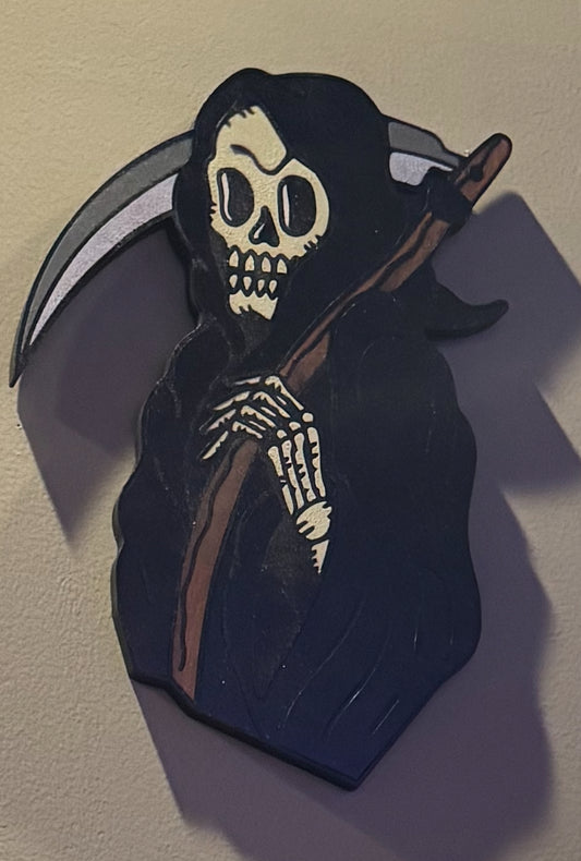 XL Reaper Wooden Wall Hanging